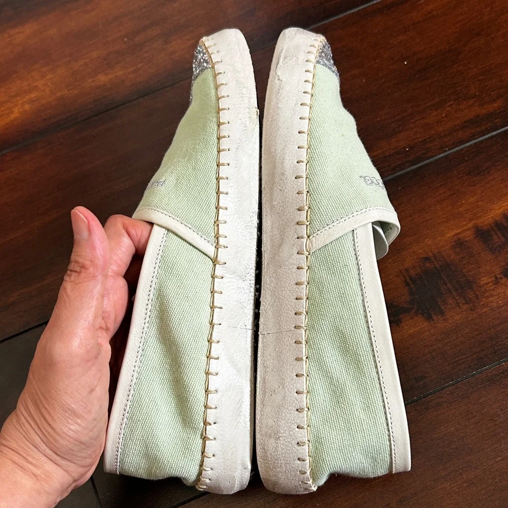 NWOB $249 Philippe Model‎ Paris Marseille Espadrilles Women 39 Glitter Cap Toe